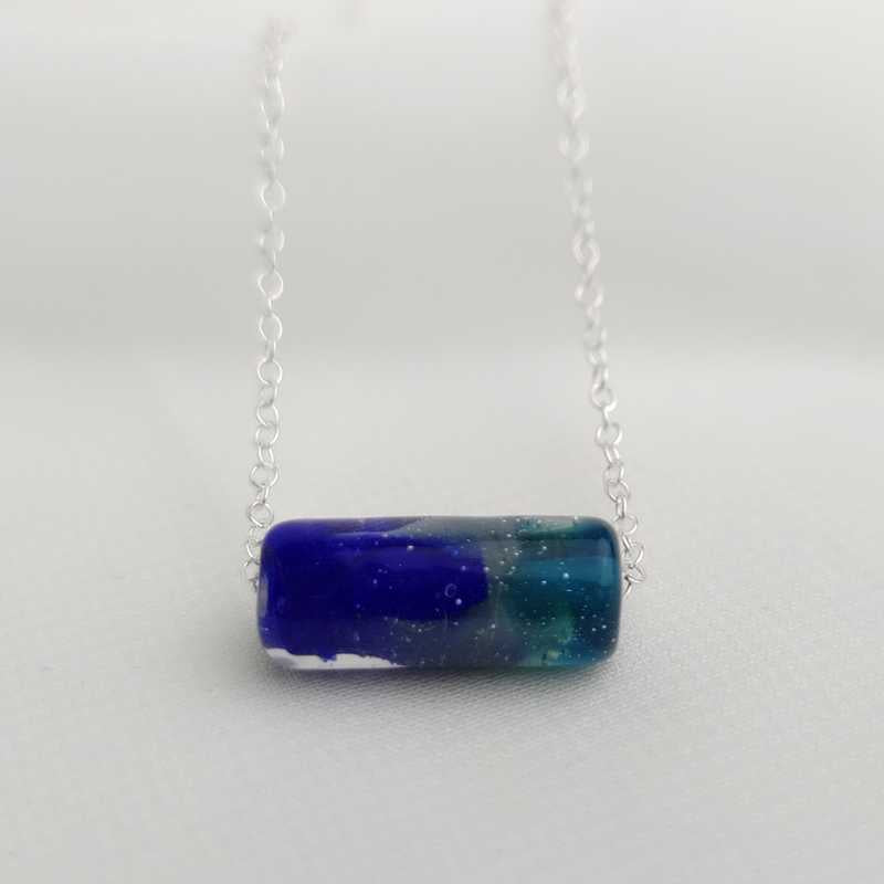 Collier en argent Bleu Nuit Etoilé