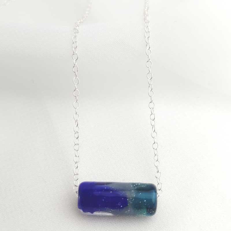 Collier en argent Bleu Nuit Etoilé