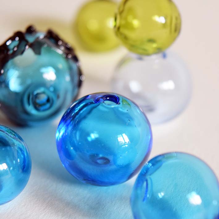 Perles de verre artisanales