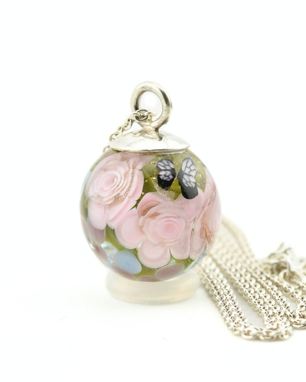 Pendentif avec chaîne en argent massif