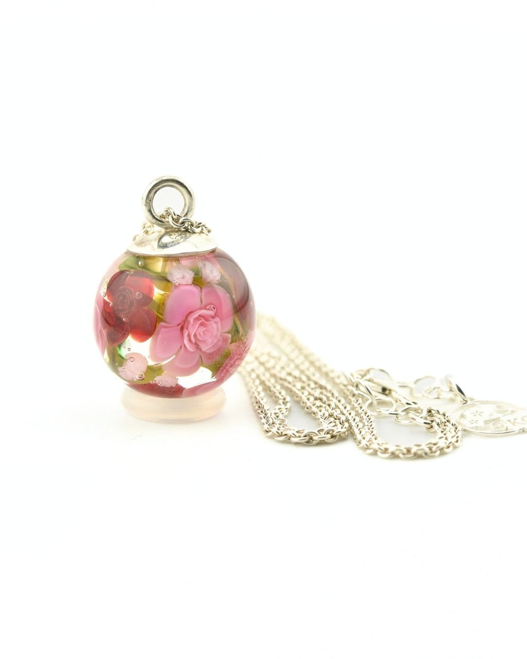 Pendentif avec chaîne en argent massif