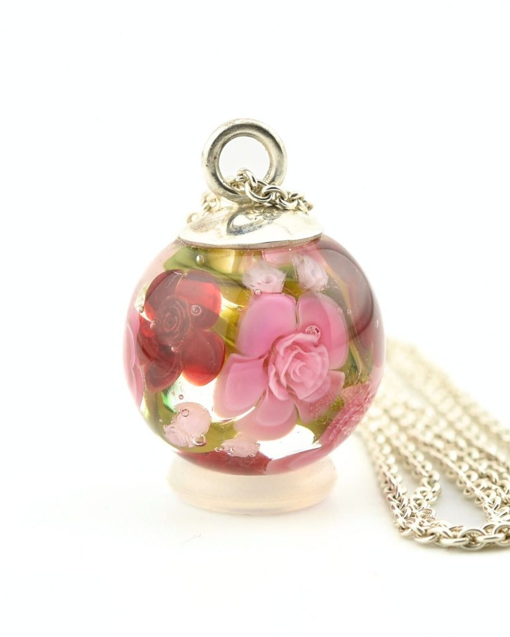 Pendentif avec chaîne en argent massif