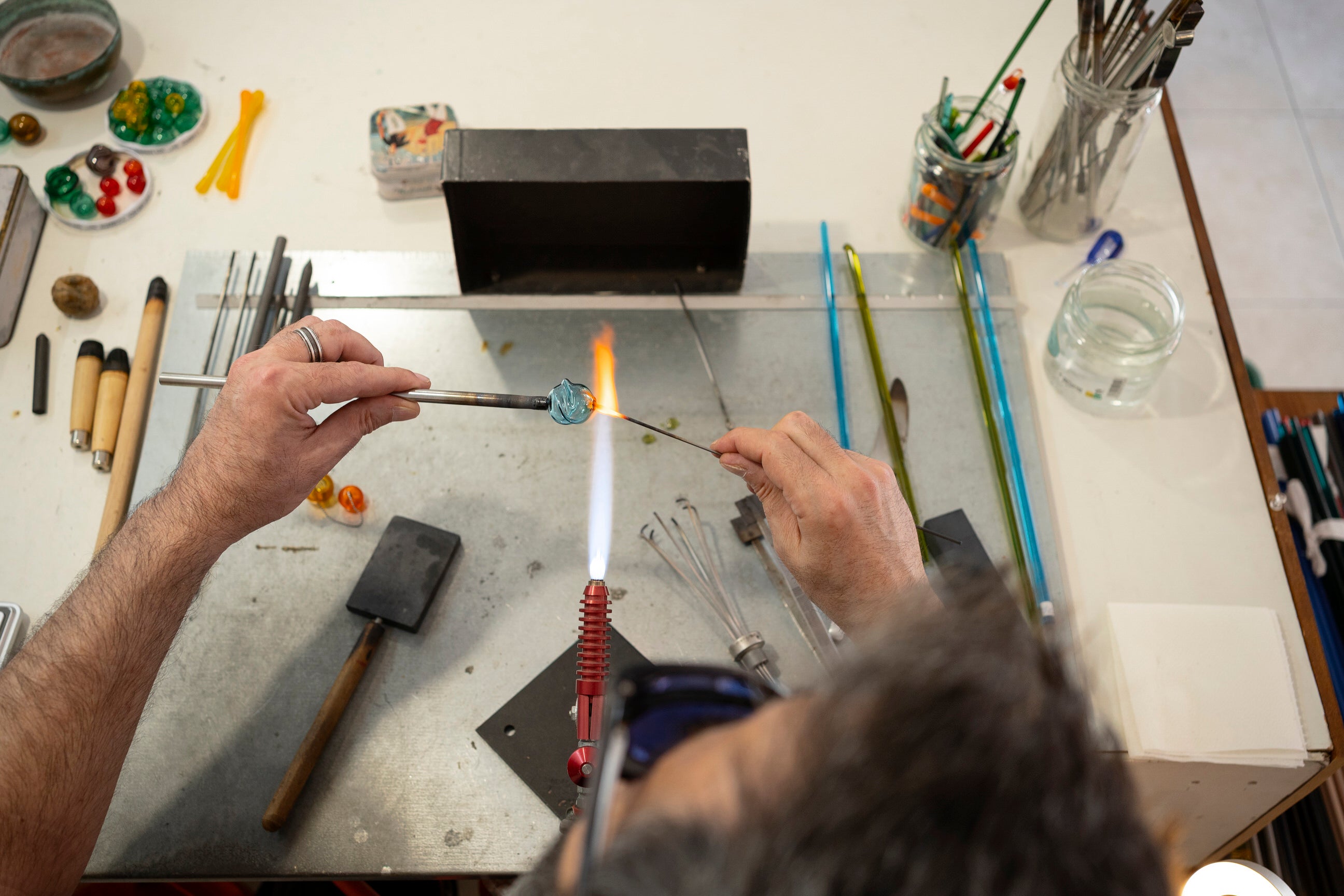 🫧 Shaped Blown Glass Beads and Glass Rings – 3-Day Workshop with the Agapurni Duo – September 24, 25 & 26, 2027