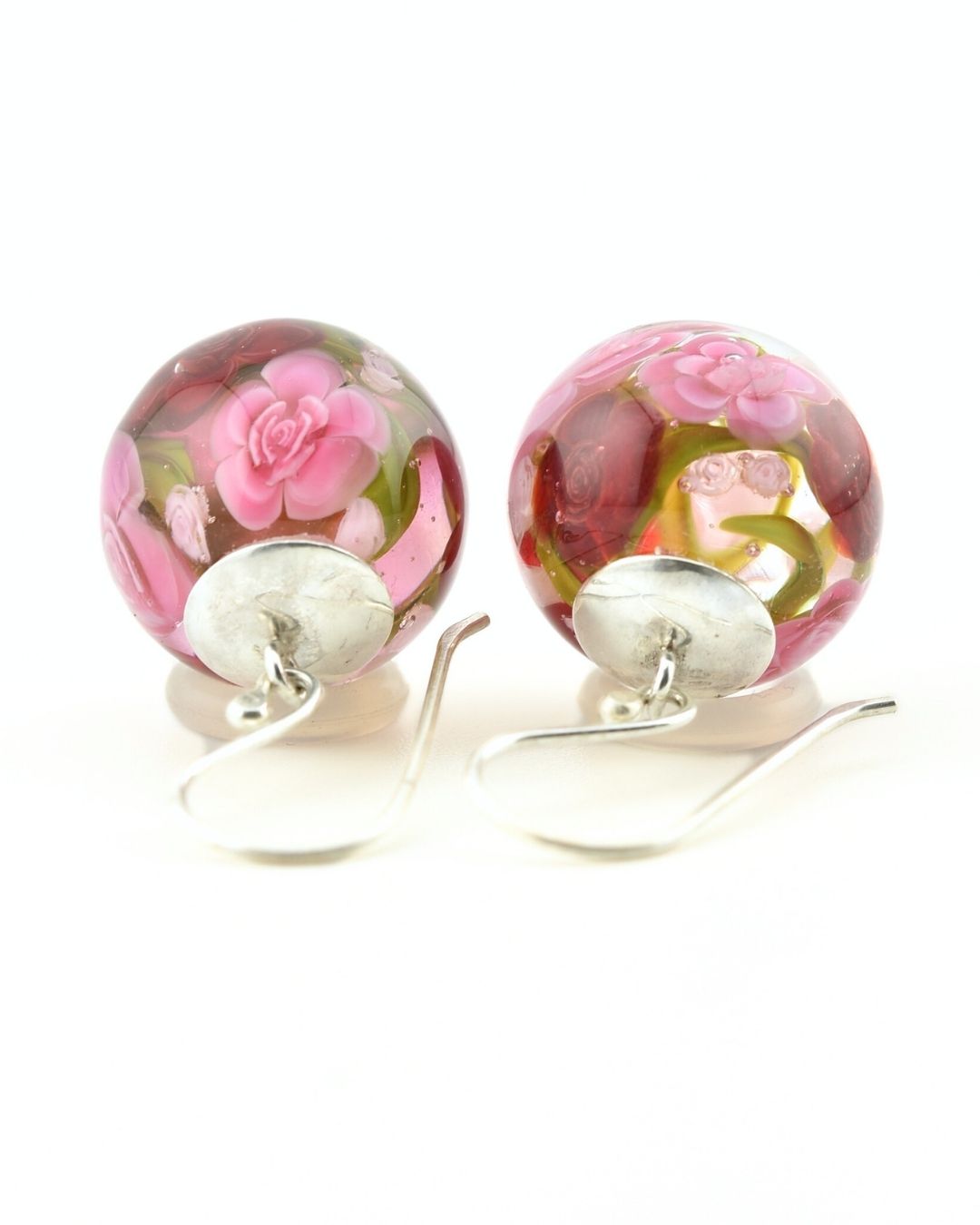 Boucles d'oreilles avec apprêts en argent massif