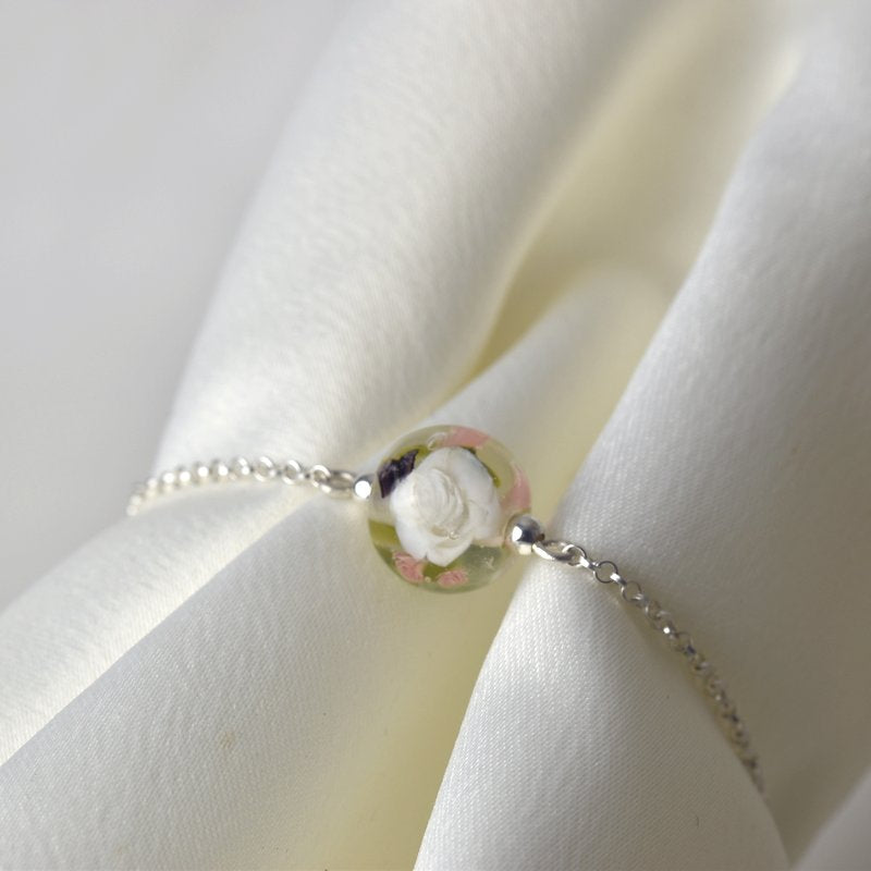 Bracelet en perles de verre artisanal