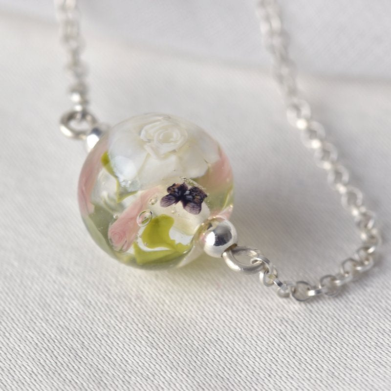 Bracelet en perles de verre artisanal