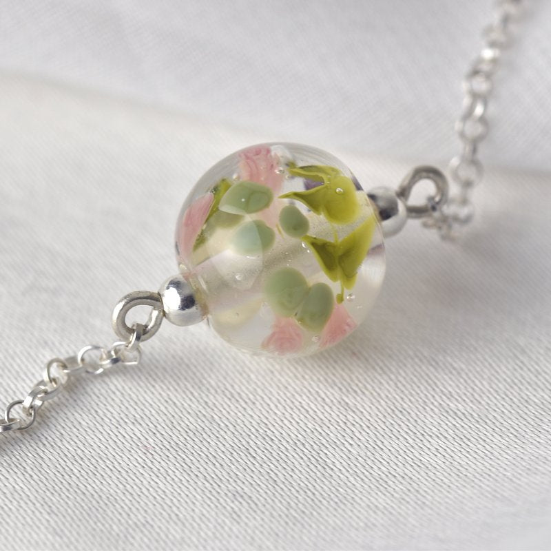 Bracelet en perles de verre artisanal