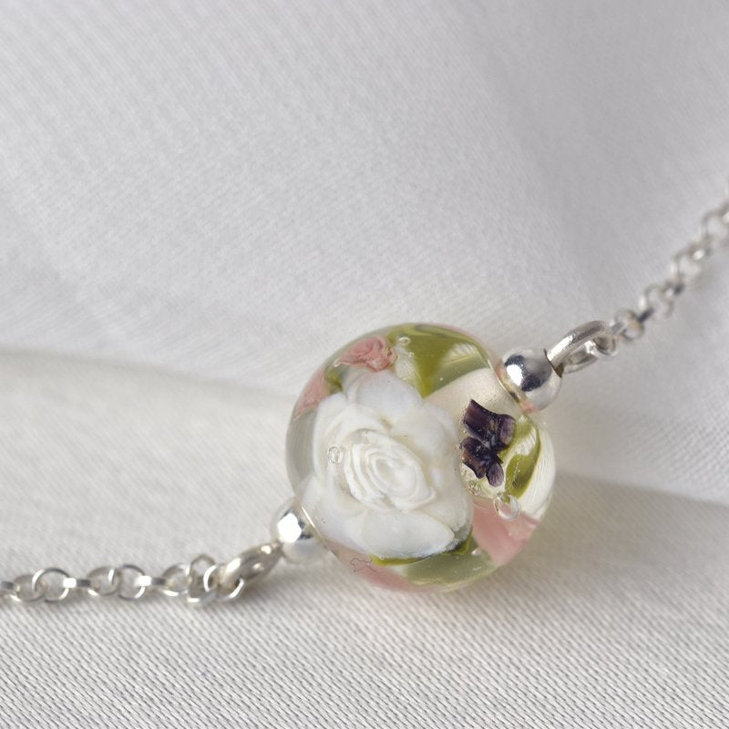 Bracelet en perles de verre artisanal