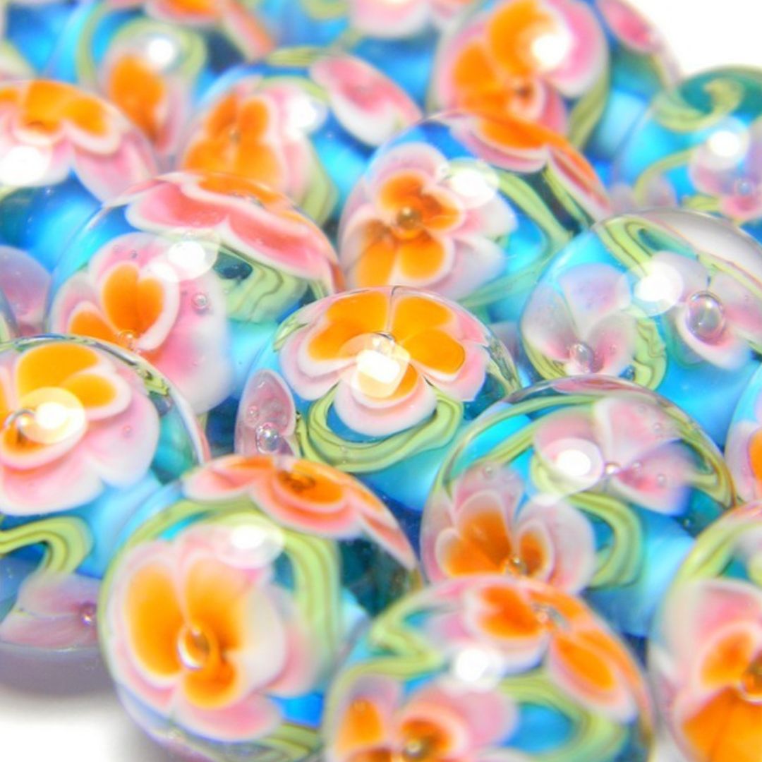 Glass flowers, foliage and pistils in lampwork beads - 2 DAY CLASS with Kathryn Greer - 25th and 26th October 2025
