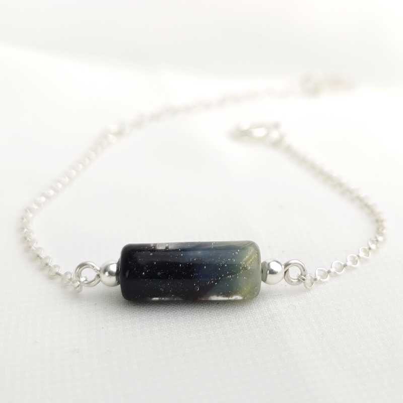 Bracelet pour femme en argent Nuit Galaxie