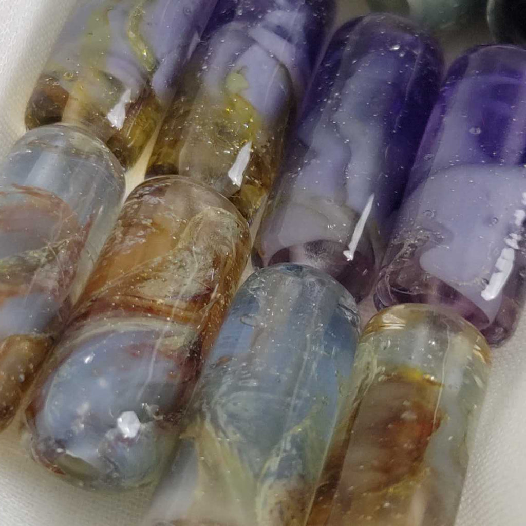 Perles de verre artisanales